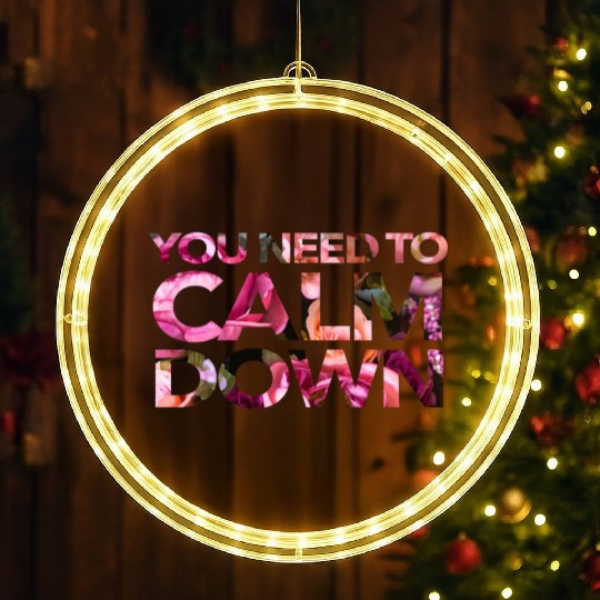 You Need To Calm Down LED Christmas Window Lights