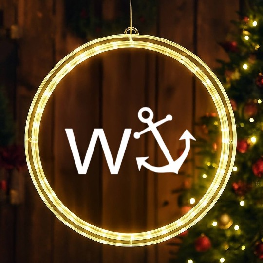 W Anchor Wanker Jerk Slang LED Christmas Window Lights