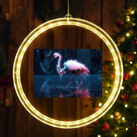 Neon Bird of Paradise LED Christmas Window Lights