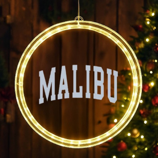 Brandy Light Blue Malibu LED Christmas Window Lights