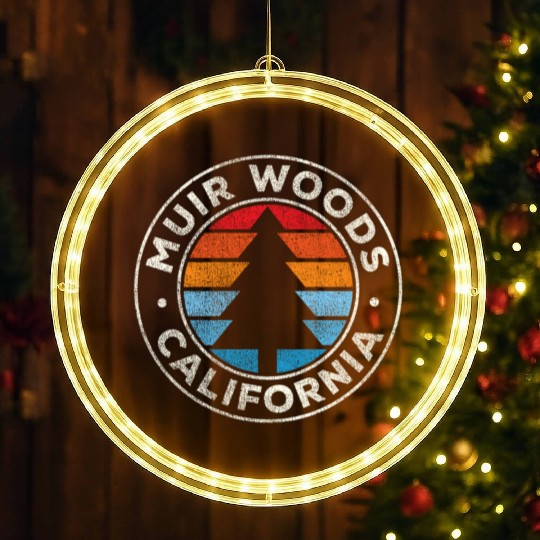 Muir Woods California 70S LED Christmas Window Lights
