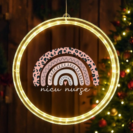 Nicu Nurse Neonatal Nurse Labor And Delivery Leopa LED Christmas Window Lights