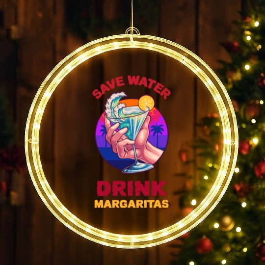 Margarita Save The Environment LED Christmas Window Lights