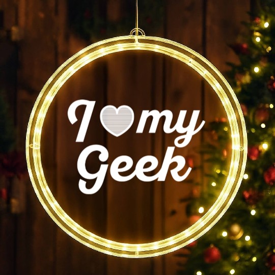 I love my geek 1 LED Christmas Window Lights