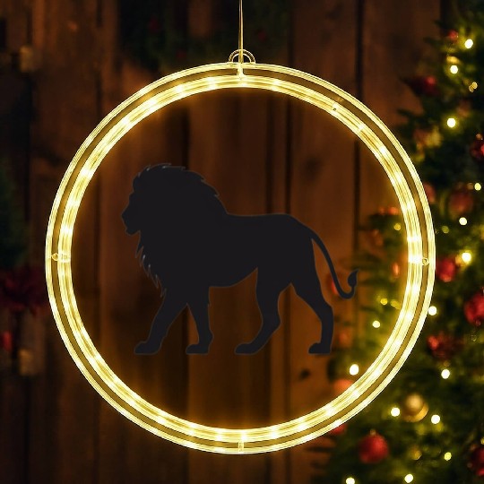 Lion art LED Christmas Window Lights