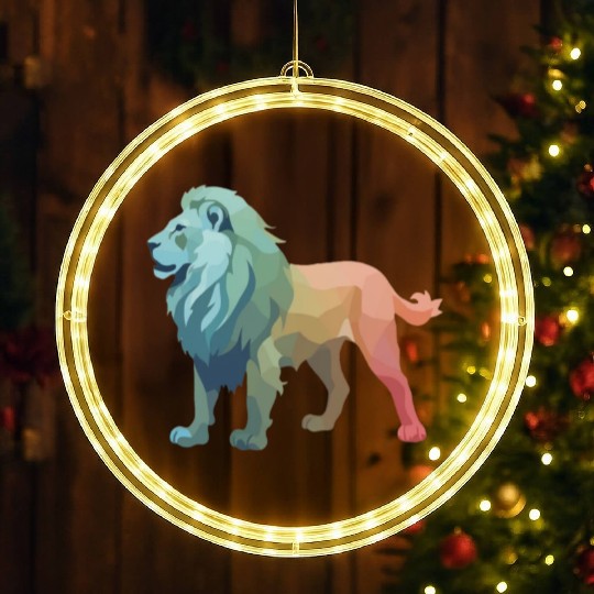 Lion silhouette LED Christmas Window Lights