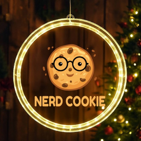 Nerd Cookie Cookies Candy LED Christmas Window Lights