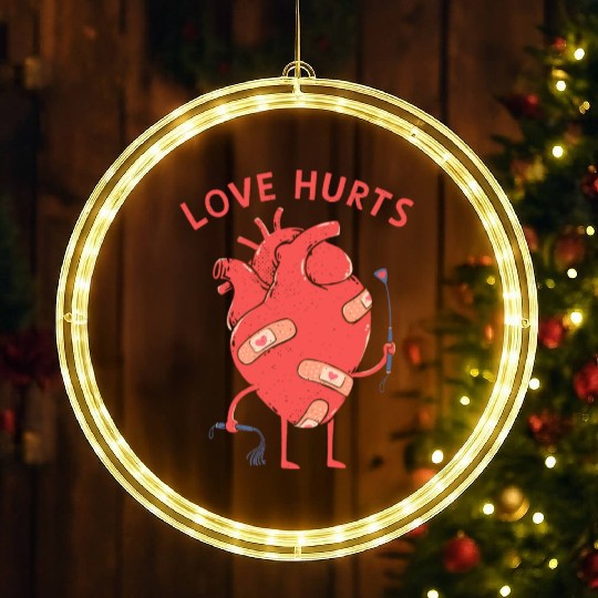 Love Hurts LED Christmas Window Lights