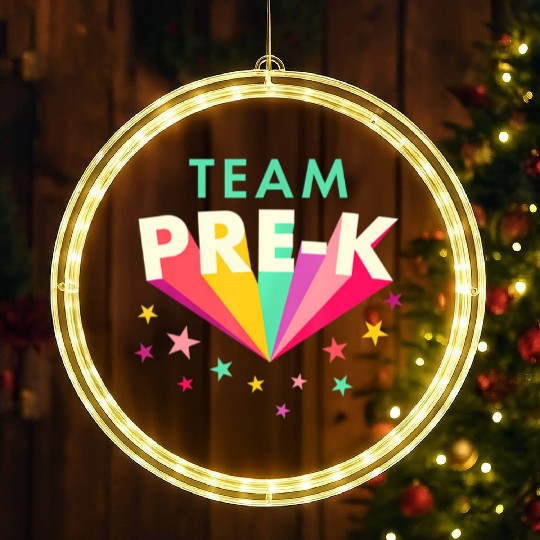 Team Pre K Teacher Back To School LED Christmas Window Lights