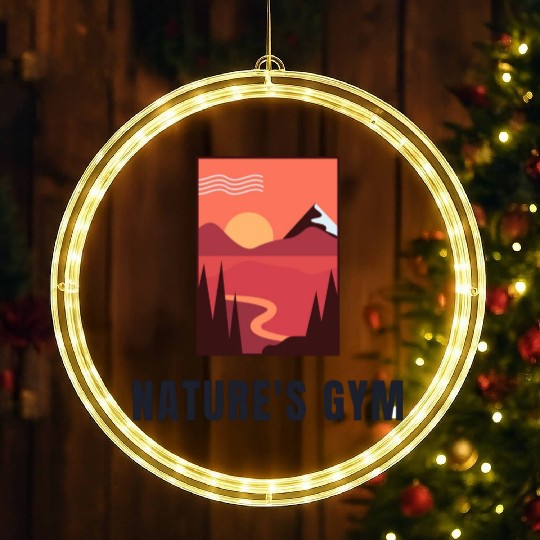 Nature's Gym Hiking LED Christmas Window Lights