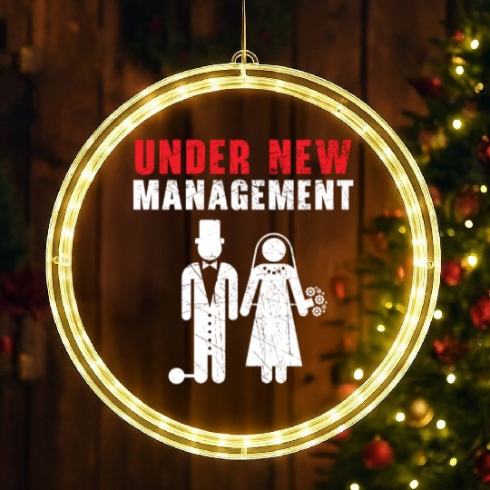 Bride And Groom Wedding Day Marriage Just Married LED Christmas Window Lights
