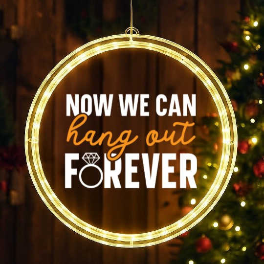 Bride And Groom Wedding Day Marriage Just Married LED Christmas Window Lights