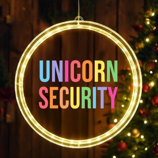 Uorn Security Dad Mom Daughter LED Christmas Window Lights