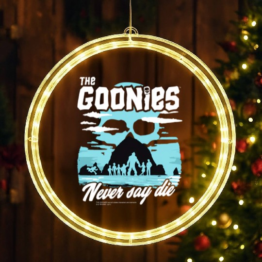 The Goonies Cannon Beach Never Say Die LED Christmas Window Lights