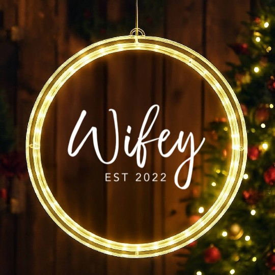 Just Married Est 2022 For LED Christmas Window Lights