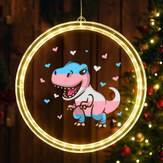 Transgender Pride Flag Transgender Pride Colors LED Christmas Window Lights