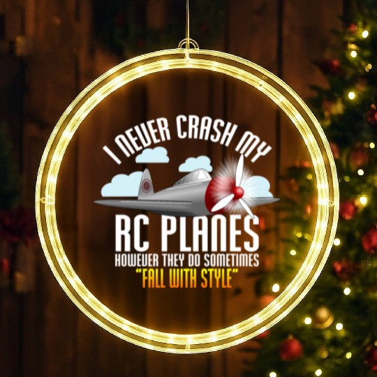 I Never Crash My Rc Planes Remote Control Rc LED Christmas Window Lights