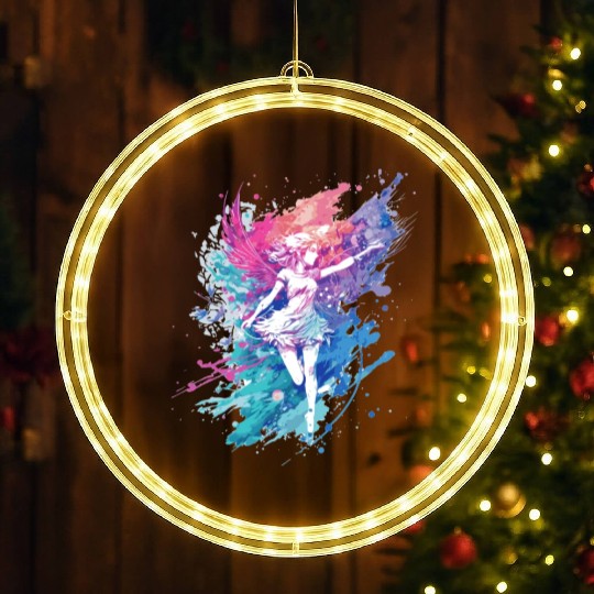 Watercolor Fantasy Fairy Grunge Pastel Goth Butter LED Christmas Window Lights