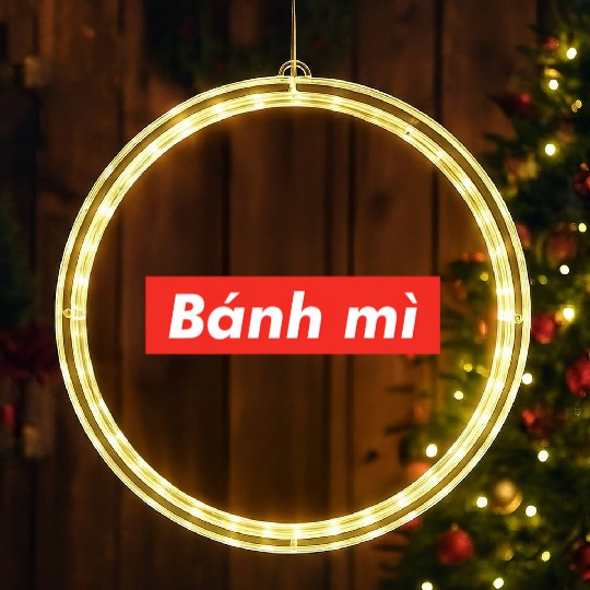 Banh Mi red boxx Vietnam Vietnamese Sandwich Viet LED Christmas Window Lights