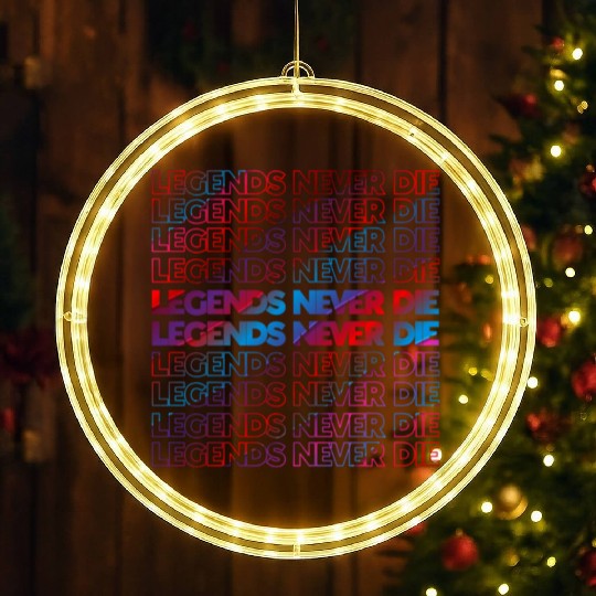 Legends Never Die T ShirtLegends Never Die Pattern LED Christmas Window Lights