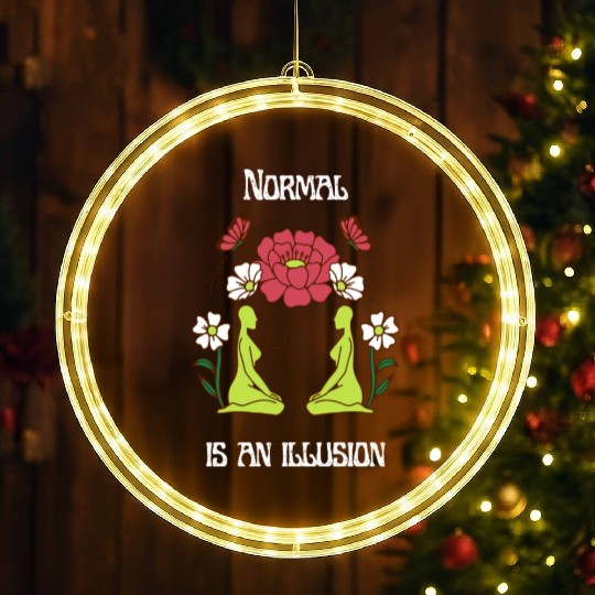 Normal is an illusion LED Christmas Window Lights