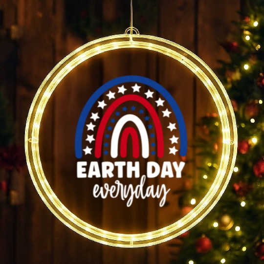 Earth Day LED Christmas Window Lights