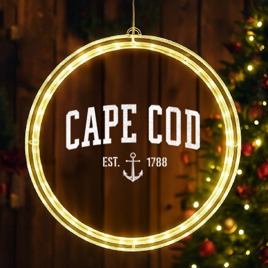 Cape Cod Massachusetts 1788 Nautical Look LED Christmas Window Lights