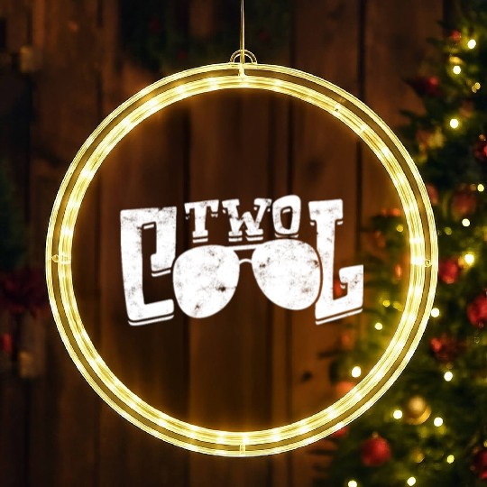 Kids Two Cool 2nd Birthday - Children's Birthdays LED Christmas Window Lights