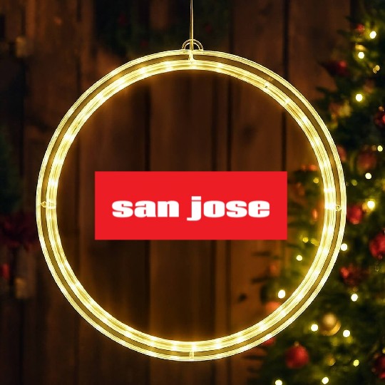 San Jose California LED Christmas Window Lights