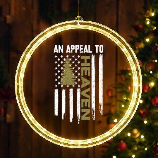 An Appeal To Heaven Pine Tree Flag Gamerican LED Christmas Window Lights