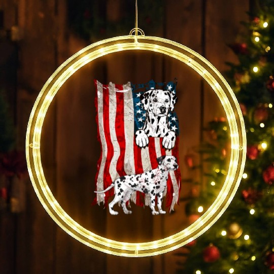 Dalmatian Flag LED Christmas Window Lights