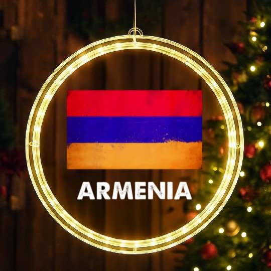 Armenia Flag Armenian LED Christmas Window Lights