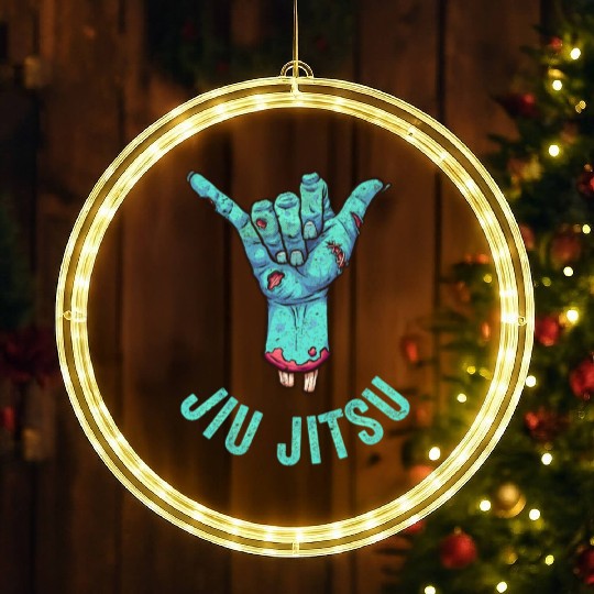 Brazilian Jiu-Jitsu Bjj LED Christmas Window Lights Hang Loose