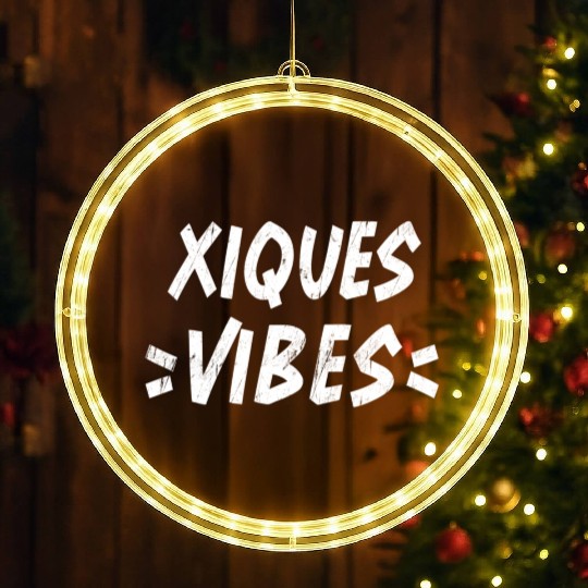 ques Vibes Squad Family Reunion First Last Name T LED Christmas Window Lights