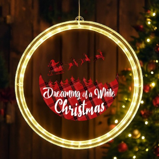 Dreaming of a White Christmas LED Christmas Window Lights