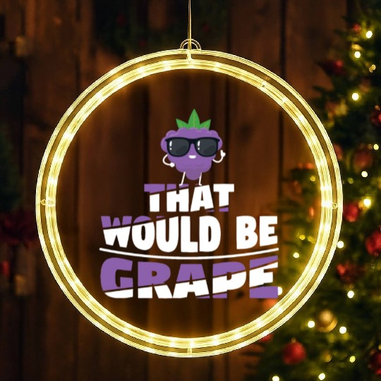 That Would Be Grape LED Christmas Window Lights