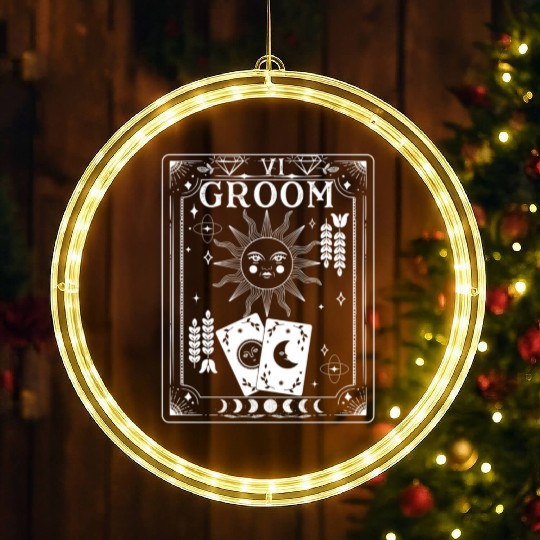 Gothic Witchy Coven Tarot Halloween Groom LED Christmas Window Lights