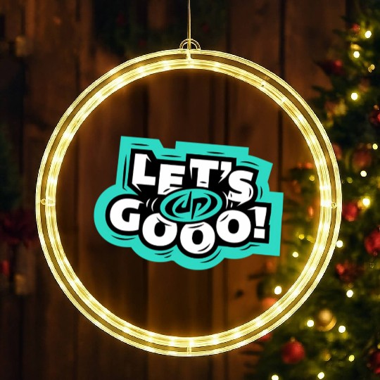 Dude Perfect Let'S LED Christmas Window Lights