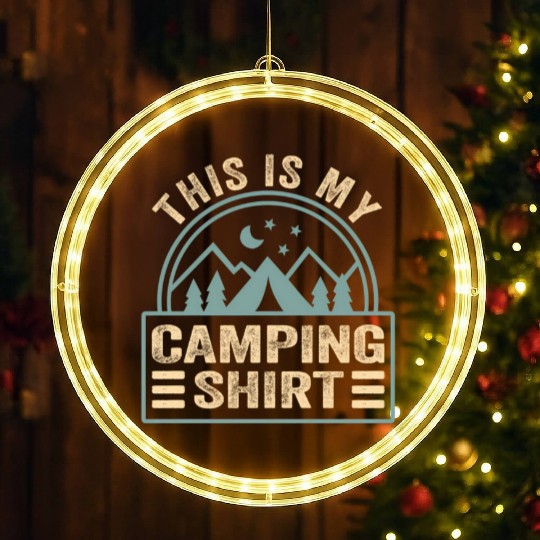This Is My Camping Camp Camper Camping LED Christmas Window Lights