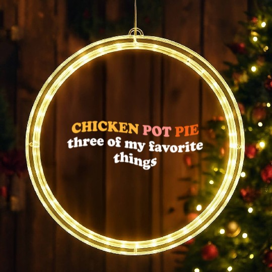 Chicken Pot Pie Three Of My Favorite Things Pot LED Christmas Window Lights