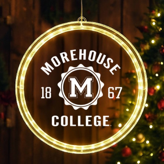 Morehouse Maroon Tigers Stamp Logo Officially Lice LED Christmas Window Lights