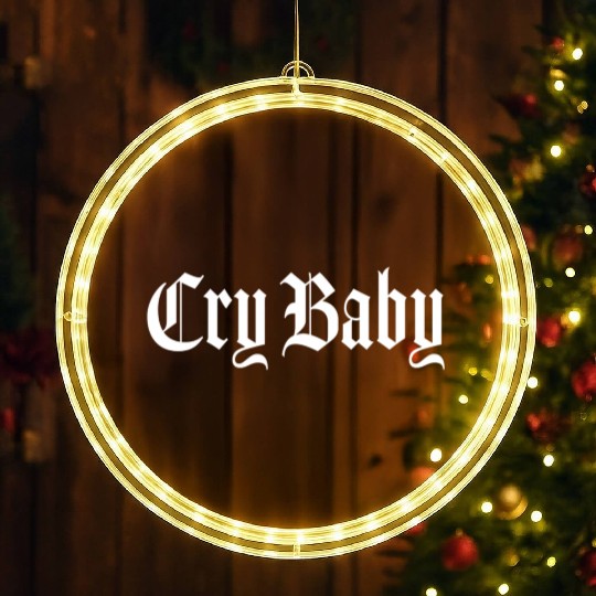 Cry Baby Old English LED Christmas Window Lights
