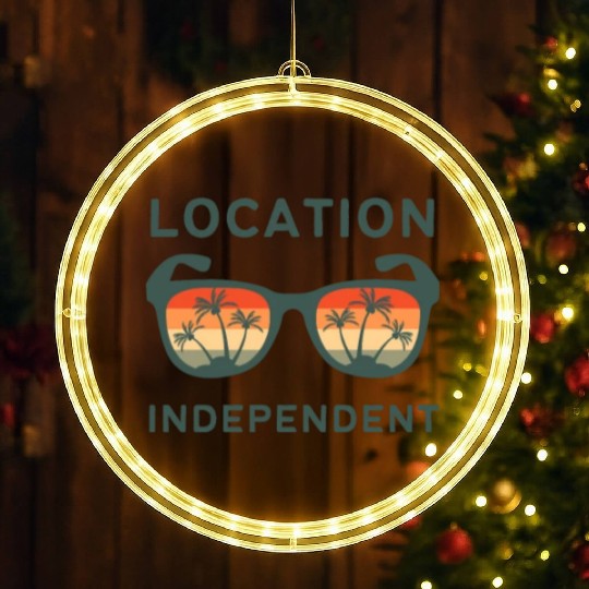 Digital nomad = Location independent LED Christmas Window Lights