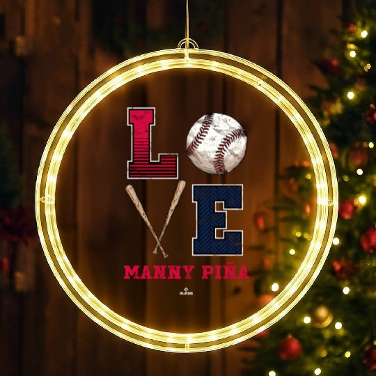 Love Ny A Ny A Atlanta Mlbpa LED Christmas Window Lights