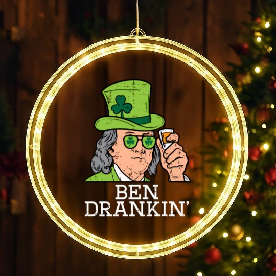 Ben Drankin Saint Paddys St Patric Day LED Christmas Window Lights