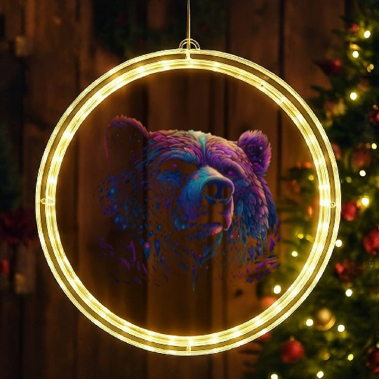 Grizzly King LED Christmas Window Lights