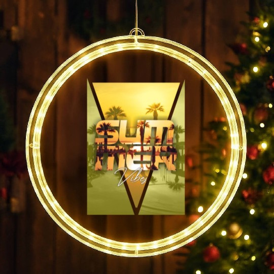 Summer Vibes LED Christmas Window Lights