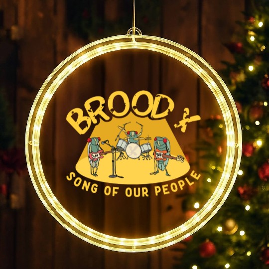 Cicada Brood X Cicada Invasion Cicada Song Tour LED Christmas Window Lights