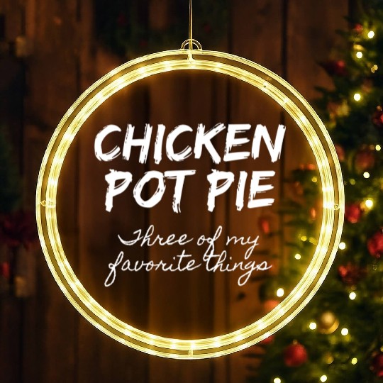Chicken Pot Pie Three Of My Favorite Things Pot LED Christmas Window Lights