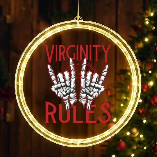 Virginity Rules Nerd Summer Camp LED Christmas Window Lights